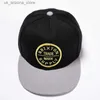 Ball Caps Nouveau motif de mode Plain Baseball Chatte de baseball coréen Hip Hop Snap Hat Mens Broidered Lettre complète Competition Soleil Soleil Femme Q240425