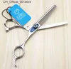 Hair Scissors JOEWELL 6.0 inch hair cutting scissors kit straight handle 6CR stainless steel professional barber tool with comb and leather case Q240425