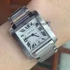 Tarcza robocze Automatyczne zegarki Carter Women Watch 28 mm mechaniczna precyzyjna stalowa wodoodporna wodoodporna nowa W51002Q3