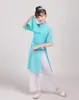Stage Draag Kinderen Chinees Yangko Dance Dress Kids Girl Fan Kostuum Stage Kind Umbrella Dance Outfit Dance Wear D240425