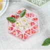 Herramientas de helado Diy Hexagonal Cubo de hielo Molde 24 Molde de helado de cuadrícula PP Cubo de hielo Accesorios de cocina Q240425