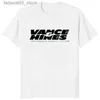T-shirts voor heren Vance Hines Gedrukte modeheren T-shirt geïnspireerd door motorraces Uitlaatsysteem Heren T-shirt Casual losse Harajuku Soft T-shirt Q240425