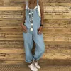 Kobiety Jumpsuits Rompers Women Skocsuit 2023 Women Casual Hot Shot Onesie Spaghetti Pasek na ramię luźne kombinezon kieszonkowy letni kombinezon Y240425