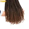 Tomo Bomb Twist crochet Hair sintético 16Roots Spring Twist PRE PRECED CROCHET BARIDS HEAR PAIXO TWIST PARA MULHERES 240424