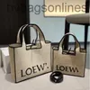 Women Luxury Original Loeweelry Designer Woven Bags 2024 Spring/summer New Grass Woven Tote Bag Summer Series Tote Bold Big Girl Bag with Brand Logo