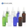 Storage Bottles 100 20ML Needle Nose Cap Bottle Plastic Cosmetic Container Refillable Hair Perm Liquid Essence Oil Dropper Squeeze Makeup