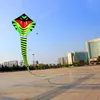 Outdoor Fun Sports 15 m Power Green Snake Kite For Kids And Adults Come With String And Handle Good Flying 240419