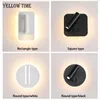 Wandlampen LED SLAAPKAMER BEDBADER LICHT LAMP Simple Guest Studie Room Ronde vierkante dubbele regeling Roteren