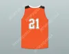 Anpassad Nay Namn Mens Youth/Kids Player 21 Texas D1 Ambassadors AAU Orange Basketball Jersey 1 Top Stitched S-6XL