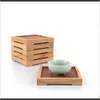 Cucina bar, vaschettature per le tè da pranzo casa giardinilotti naturale in bambù tappetino a mano artigianato artigianato tazza decorazione gongfu kung fu tè da tè vassoio