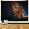 Tapissries Animal Printed Tapestry Lion Wolf Elephant Wall Mounted Hippie Cartoon Room Decoration Home Bed Bead Beach Mat