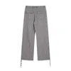 Fashion brand new letter embroidery striped straight pants American men and women high street trend loose casual pants