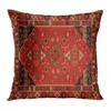 Pillow Case Red marokkanischer ethnischer Stil Kurzer Plüschkoffer Sofa Kissenabdeckung Home Dekoration kann für Sie angepasst werden. 40x40 50 x 50 x 60 T240422