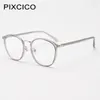 Lunettes de soleil R57021 Lady Retro Metal Optical Reading Lunes Men Round Plastique Titane Eyeglass Presbyt Dioptric 0,50 - 3,00