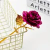 Dekoracyjne kwiaty 24K Gold Slated Rose Folifil Foil na Święto Dziękczynienia Mother's Day/ Lovers/ Walentynkowe prezent rocznicowy