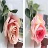 Flores decorativas Flanela de vento pastoral fresca Fense Rose Wedding Decoration Supplies