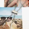 Bow Ties Sexy Bolo Tie Necklace For Women Girls Cool Jewelry Chain Lariat With Cuboid Chokers Body Summer