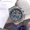 AP Athleisure Wrist Watch Royal Oak Offshore Series 26400io.O.O.A004CA.02 CHRONOGRAPHIQUE MÉCANIQUE AUTOMATIQUE POUR MEN DIAMER BOX FULLER LICENCE 44MM