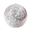 Party Decoration Sequin Confetti Toy Pool poo Uppblåsbar Clear Glitter Beach 24in ballonger med inre