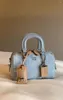 Drawstring 2024 Versatile Handbag Single Shoulder Crossbody Bag South Wind Chio2nd Platinum Blue Sea Pillow for Women's