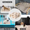 Couches 4 couches pour animaux de compagnie Pie tampon réutilisable non glissée machine lavable pour animaux de compagnie de puppy de couches