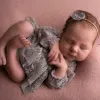 Fotografia C9GB 3PCS Nowonarodzone Photography Rekwizyty Baby Girl Lace Dress Niemowlę