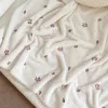 uppsättningar vinter baby filt nyfödd korall fleece swaddle wrap super mjuk varm barn kast filt baby crib quilt barnvagn sängkläder filt