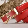 Bälten Womens Belt Luxury Famous Designer Brand 2024 Högkvalitativ äkta läderbälte Automatisk spänne Pasek Damski Riem Q240425