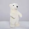 Poux en peluche debout debout oso ours polaire en peluche jouet mignon animal en peluche en peluche enfants poupées décoration de chambre cadeau d'anniversaire pour enfants2404