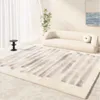 Tapis de style crème décor de chambre à coucher moquette moderne tapis minimalistes modernes pour salon moelleux tapis épais doux chez moi