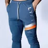 Japan UK SKY BLUE Zipper Pocket Sport Running Men Joggers Bodybuilding Trackpants Sweatpants Gym Training Jogging Pants 240412