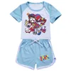 T-shirts Funny Children T-Shirts Suit The Amazing Digital Circus Short Sleeve Top Boys Girls Sports Pants Casual Clothes Spring SummerL2404