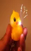 Creative LED Yellow Duck KeyChain med Sound Animal Series Rubber Ducky Key Ring Toys Doll Gift1123144