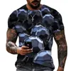 Herren T-Shirts 3D T-Shirt für Männer Mode Hip Hop O-Neck Kurzarm Tops abstrakte Harajuku Herren T-Shirts Übergroße Tees-Shirt Man Clothingl2404