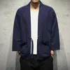 Vêtements ethniques vintage hommes kimono cardigan haori yukata harajuku style japonais samurai costume chemise mâle plus taille vêtements asiatiques lâches
