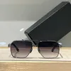 Óculos de sol quadrados moldura de metal dourado/gradiente cinza kudru homens mulheres tons de verão sunnies lunettes de soleil uv400 óculos