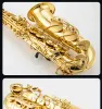 Saxophone saxophone alto 62 Professional Alto Sax Series High Saxophone Gold Lacque avec un casse-cou de roseau de porte-parole