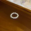 Armband halsband zirkon geometrisk pärlhalsband armband ring set med minimalistisk design pärlstav krage kedja franska smycken