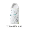 Sac à londage pour bébé chaud sac de couchage imprimé somnolet ultrasoft épais le nourrisson enveloppe