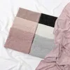 Hijabs Nuovo Jacquard Jersey Hijabs Scarf per donne Mulsim Shawls Gestante avvolge la fascia per la testa della fascia per sede islamica per donne turbanti D240425