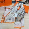 2023 Silk SCARF Designer Brand Womens Scarfs Summer Long Shawls Handgemaakte wraps Luxe dierenprint geborduurde Pashmina -sjaals