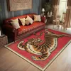 Ковры Retro Art Art Tiger Carpet Luxury Extra Lister Living Corpets Ковры удобные освежающие спальни Elegant Rug Ig