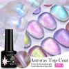 Vernis à ongles Lilycute 7 ml Aurora Gel Rigoux de nrone couteau nail art étincelle étincelle gel ongle vernis semi-permanent gel uv gel aurora coat y240425