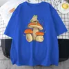 Men's T Shirts Cottagecore Aesthetic Mushroom Dark Academia Frog T-shirt Hip Hop Sports Eurocode Summer Top Wear