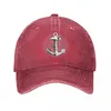 Ball Caps Anchor Baseball Vintage Distressed Washed Nautical Captain Headwear For Men Women Outdoor All Seasons Travel Hats Cap