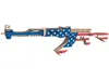 Star Spangled Banner AK47 Puzzle 3D Wooden Puzzle Model Kit Woodcraft Assembly Kit Toy Adult DIY Craft Building Laser Cutting8783428