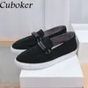 Casual Shoes 2024 Women Flat Causal Suede Female Loafers Brand Runway Spring Summer Ladies Walking Out Holiday Flats For