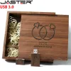 Drives 5PCS/LOT Pen Drive Free Custom Logo USB 3.0 Maple Photo Album Wooden Box USB Flash Drives 128GB Photography Stick 170*170*35mm