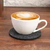 Tischmatten 10 Stücke/runde Filzspieler Coasters Essschutz hitzebeständiger Kaffee Tee-Getränke Tasse Tapsematen