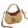 Designer top handld hobo strawt zakken mode dames crossbody new 2024 kleine geweven strandzak handtassen bakken